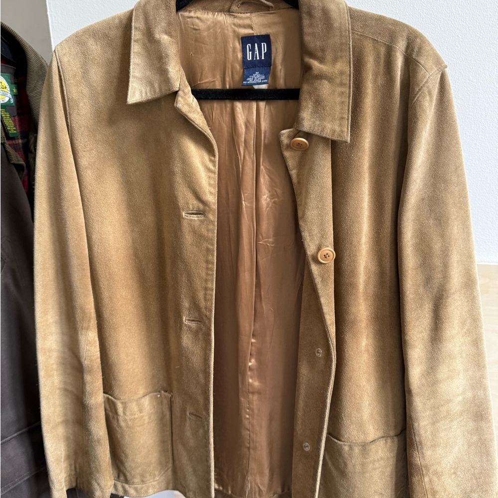 GAP vintage (2000) camel suede car coat